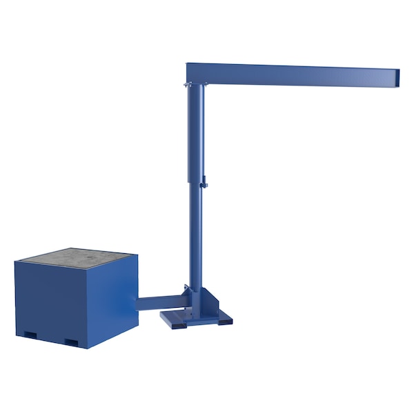 Vestil Port Offset Jib, Concrete, 10 ft., 500 lb. JIB-CBX-50-10-10-BC - main